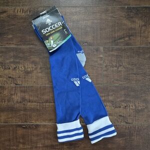 Adidas Copa Zone Cushion Soccer Socks NWT Blue Size Large